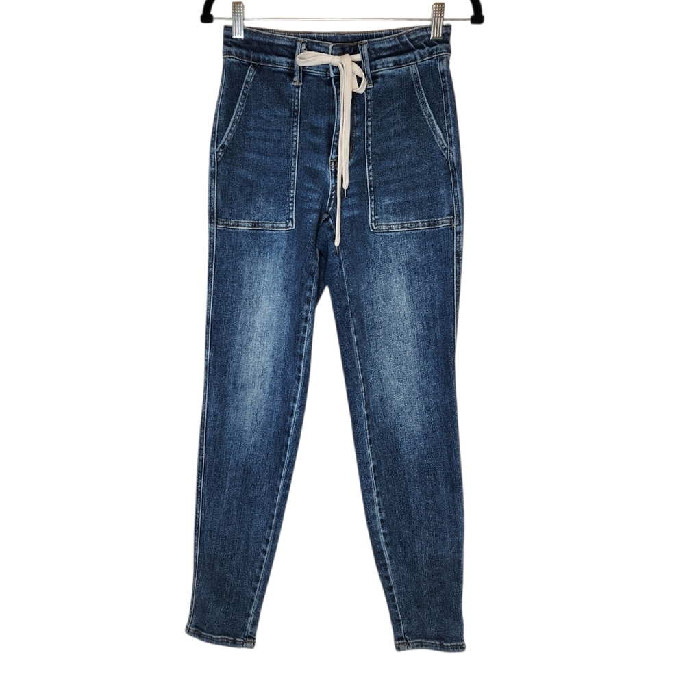 Judy Blue Jogger Jeans Drawstring Waist Size 0/24